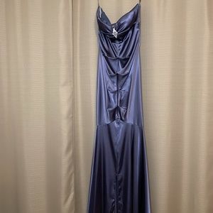 Gunmetal Grey Mermaid Gown